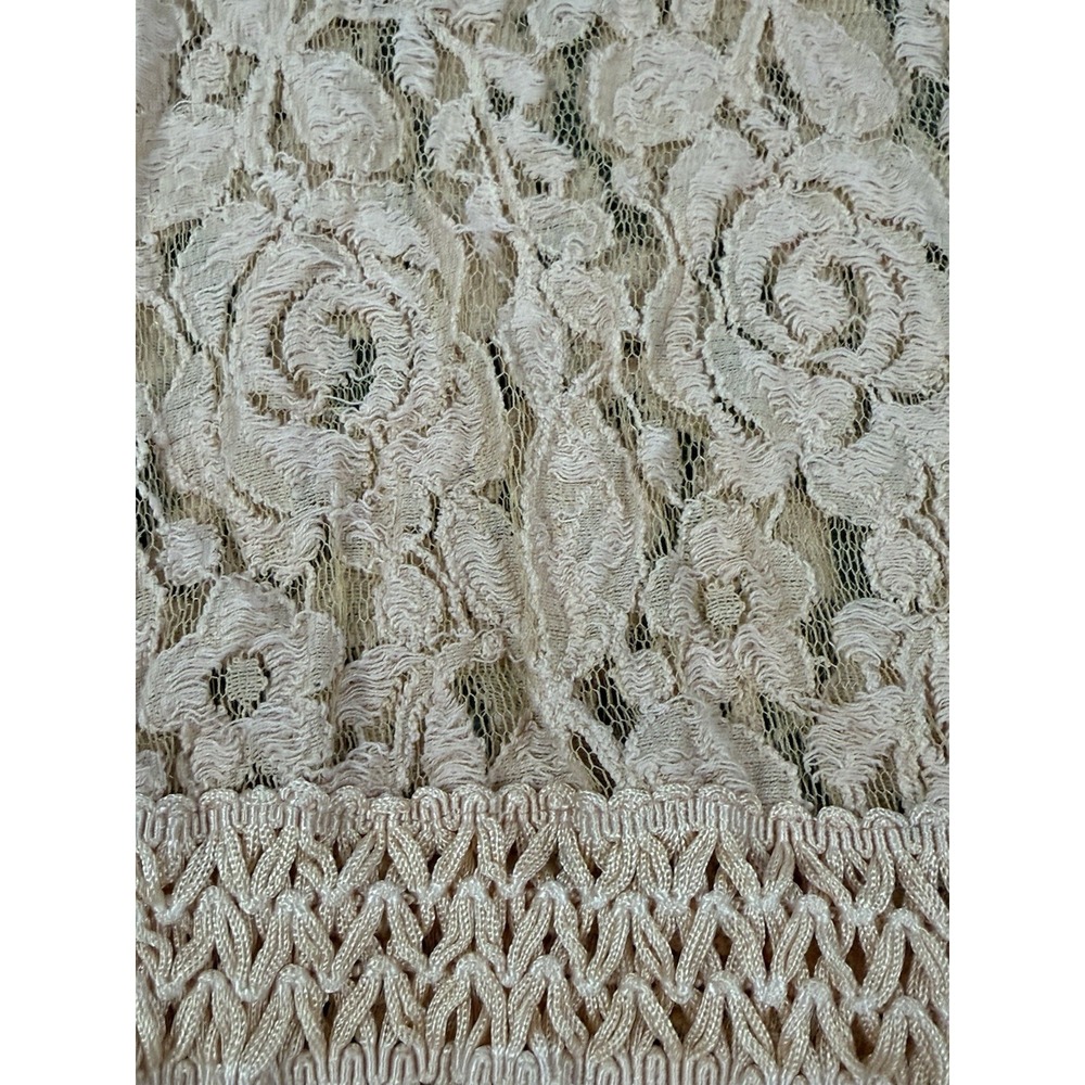 BKE Gimmicks Womens Mixed Media Lace Fringed Keyhole Neck Tank Sz XS - Picture 7 of 11